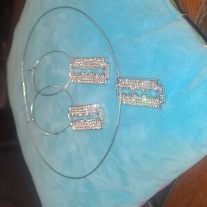 Razor Blade Bling Jewelry Set